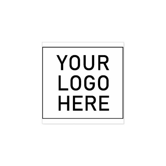 Uw Logo hier - Aangepaste Logo Rubberstempel (Afrduk)