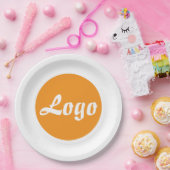 UW LOGO HIER AANGEPASTE NAAM EN TEKST PAPIEREN BORDJE (Feest)