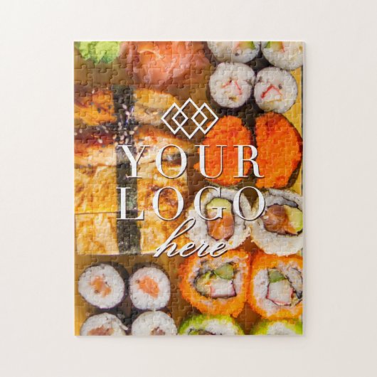 Uw Logo hier | Aangepaste sushi Jigzaag Puzzle Legpuzzel (Verticaal)