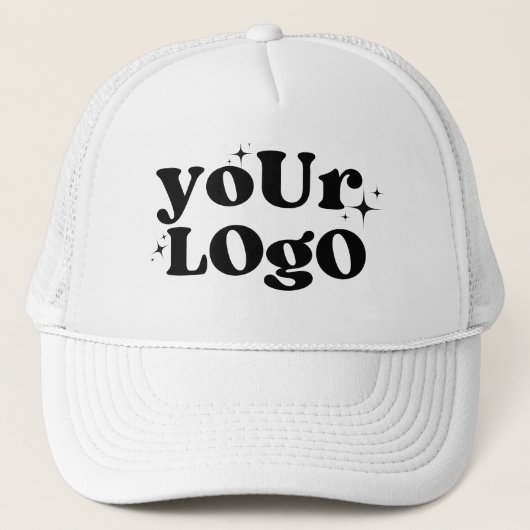 Uw Logo hier aangepaste zakelijke Logo bedrijf Trucker Pet (Voorkant)