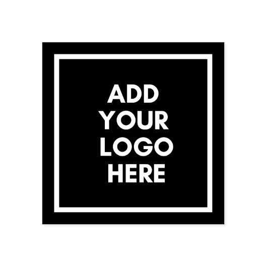 Uw Logo hier aangepaste zakelijke Logo Rubberstempel (Afrduk)