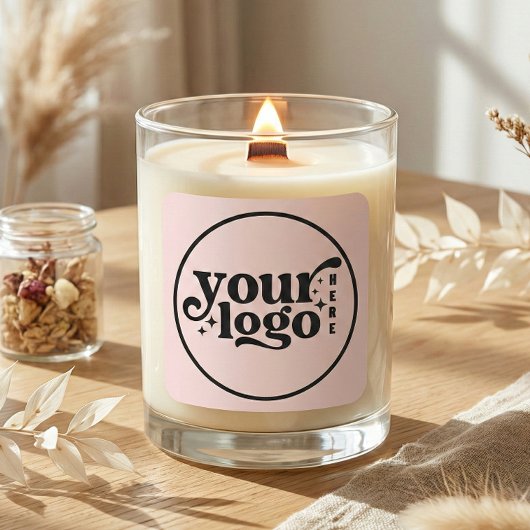 Uw Logo Hier Aangepaste Zakelijke Onderneming Vierkante Sticker