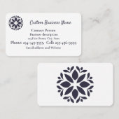 Uw Logo hier aanpassen of medaillon Visitekaartje (Voorkant / Achterkant)