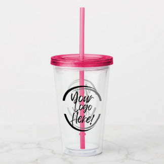 Uw Logo hier Acryl Tumbler Acryl Drinkbeker