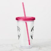 Uw Logo hier Acryl Tumbler Drinkbeker (Links)