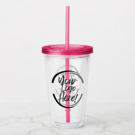 Uw Logo hier Acryl Tumbler Drinkbeker