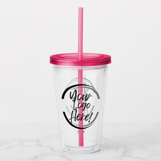 Uw Logo hier Acryl Tumbler Drinkbeker (Voorkant)