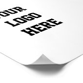 Uw Logo Hier Affiche Poster (Hoek)