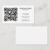 Uw Logo hier Barcode QR Code Sjabloon profiel Visitekaartje (Voorkant / Achterkant)