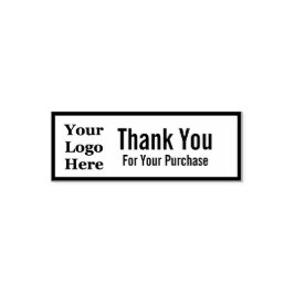 Uw Logo hier | Bedankt voor uw aankoop Zelfinktende Stempel