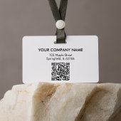 Uw Logo Hier Bedrijfs QR Code Foto Naam Badge