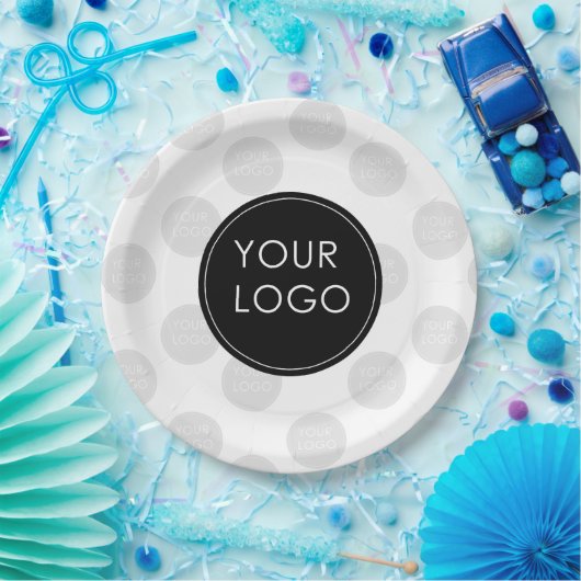 Uw Logo hier BedrijfsBedrijf Papieren Bordje (Feest)