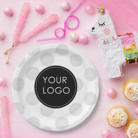 Uw Logo hier BedrijfsBedrijf Papieren Bordje (Feest)