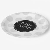 Uw Logo hier BedrijfsBedrijf Papieren Bordje (Gekanteld)