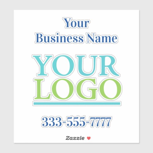 Uw Logo hier, bedrijfsnaam Promo, DIY Sticker (Vel)