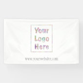 Uw Logo hier Bedrijfspromotie Spandoek (Horizontaal)