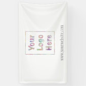 Uw Logo hier Bedrijfspromotie Spandoek (Verticaal)