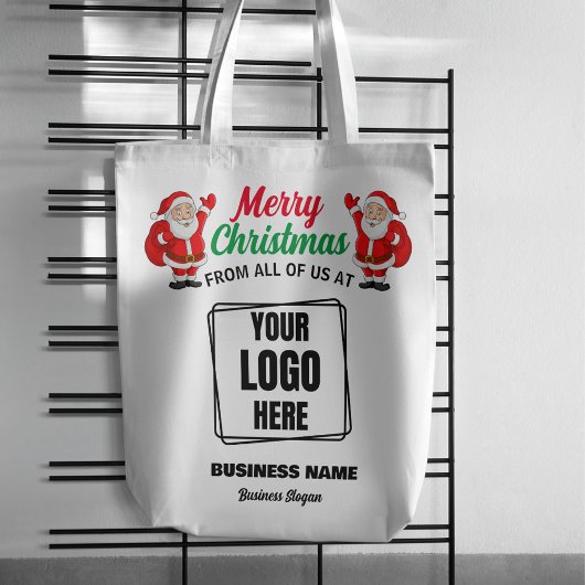 Uw Logo Hier Branded Promotionele Kerstcadeau Tote Bag