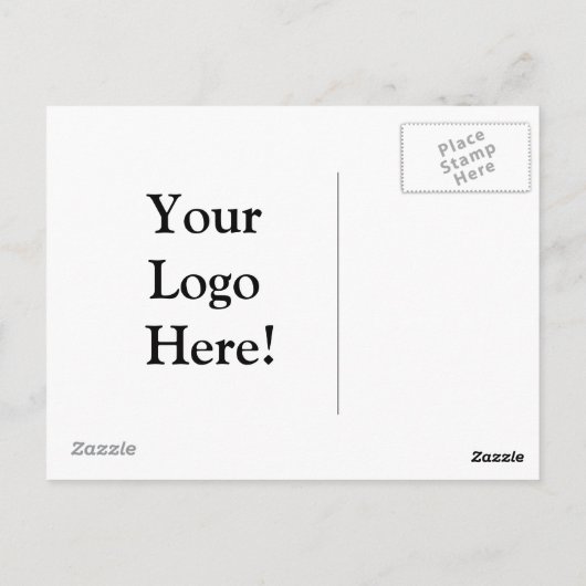 Uw Logo hier Briefkaart (Achterkant)