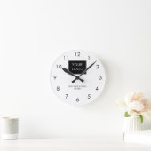 Uw Logo hier Business Company White Ronde Klok (Huis)