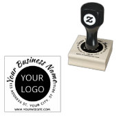 Uw Logo hier Business promotiestempel op maat Rubberstempel (Gestempeld)