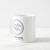 Uw Logo hier Custom Company Branded Business Koffiemok (Voorkant links)