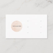 Uw Logo hier drie oorbel display Kaart Visitekaartje (Voorkant)