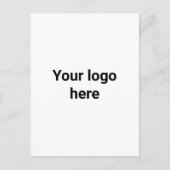 uw logo hier eenvoudig minimaal klassiek  briefkaart (Voorkant)