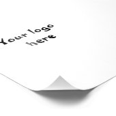 uw logo hier eenvoudig minimaal klassiek teken foto afdruk (Hoek)