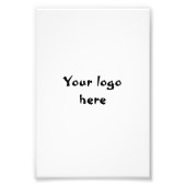 uw logo hier eenvoudig minimaal klassiek teken foto afdruk (Voorkant)