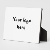 uw logo hier eenvoudig minimaal klassiek teken fotoplaat (Zijkant)