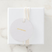 Uw logo hier eenvoudig minimale cadeau label (Met doos)