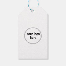 Uw logo hier eenvoudig minimale cadeau label