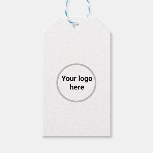 Uw logo hier eenvoudig minimale cadeau label cadeaulabel (Voorkant)