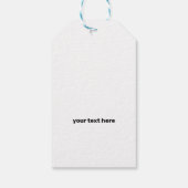 Uw logo hier eenvoudig minimale cadeau label cadeaulabel (Achterkant)