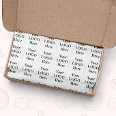 Uw Logo hier eenvoudig modern patroon Cadeaupapier