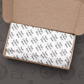 Uw Logo hier eenvoudig modern patroon Inpakpapier Vel