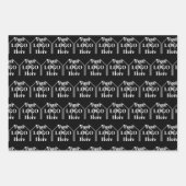 Uw Logo hier eenvoudig modern patroon Inpakpapier Vel (Voorkant)