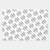 Uw Logo hier eenvoudig modern patroon Inpakpapier Vel (Voorkant 2)
