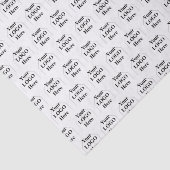 Uw Logo hier eenvoudig modern patroon Tissuepapier (Detail)