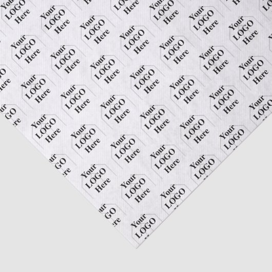 Uw Logo hier eenvoudig modern patroon Tissuepapier (Detail)