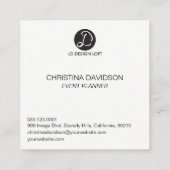 Uw Logo hier, eenvoudig,  visitekaartje (Achterkant)