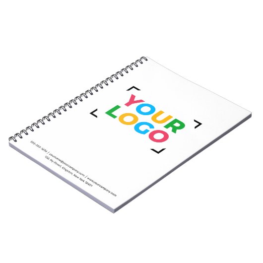 Uw Logo Hier Eenvoudige Bedrijfspromotie Notitieboek (Linkerzijde)