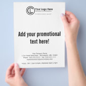 Uw Logo hier Eenvoudige en aangepaste marketingbro Flyer (Hand)