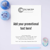 Uw Logo hier Eenvoudige en aangepaste marketingbro Flyer (Enkel)