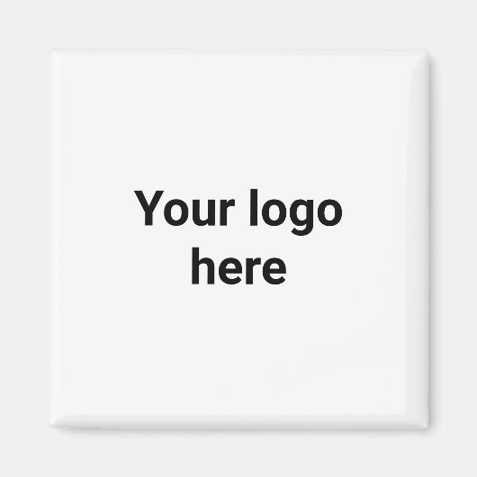 uw logo hier eenvoudige, klassieke ronde stick magneet (Voorkant)