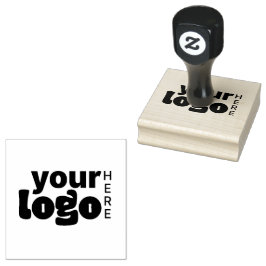 Uw Logo hier eenvoudige moderne minima Rubberstempel