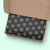 Uw Logo hier eenvoudige moderne patroon wrapping p Inpakpapier Vel