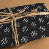 Uw Logo hier eenvoudige moderne patroon wrapping p Inpakpapier Vel