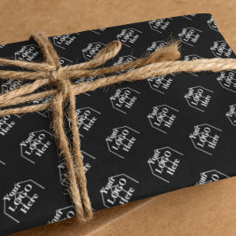 Uw Logo hier eenvoudige moderne patroon wrapping p Inpakpapier Vel